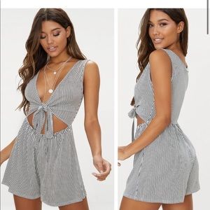 NWT monochrome playsuit from PrettyLittleThing (sz 2)
